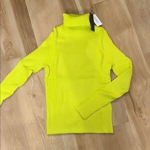 Banana Republic Neon Yellow Turtleneck Sweater